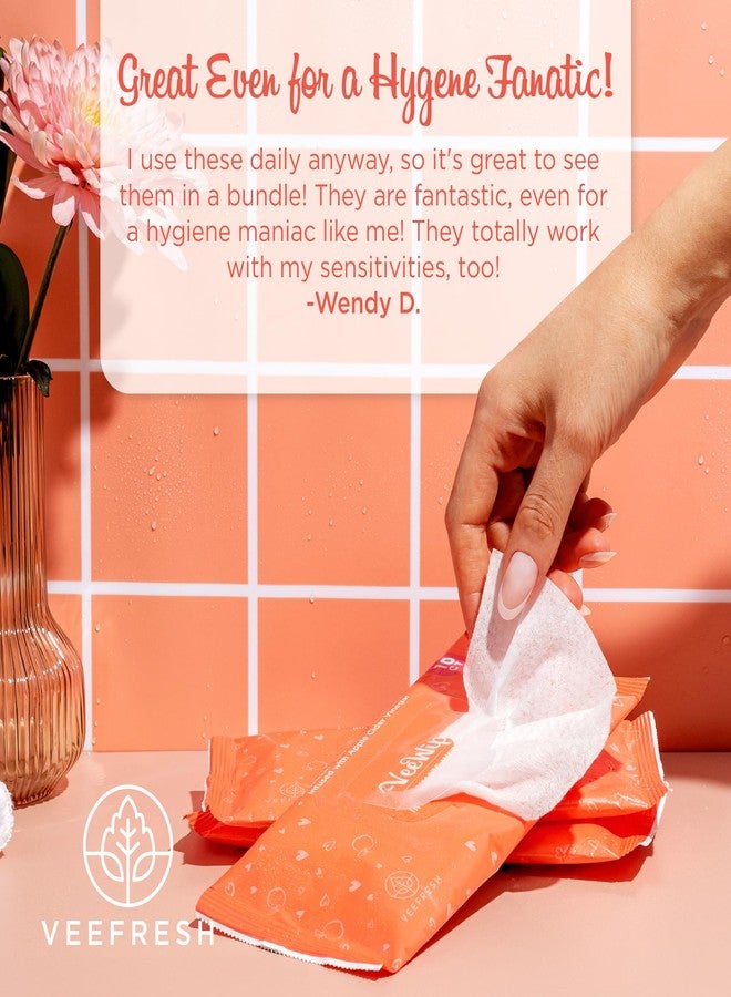 VeeFresh VeeDaily - VeeGentle Intimate Wash & VeeWipes ACV Sensitive Vee Bundle - Apple Cider Vinegar Infused Female Wipes for Women & Natural Feminine Wash for Sensitive Vees! - Image 5